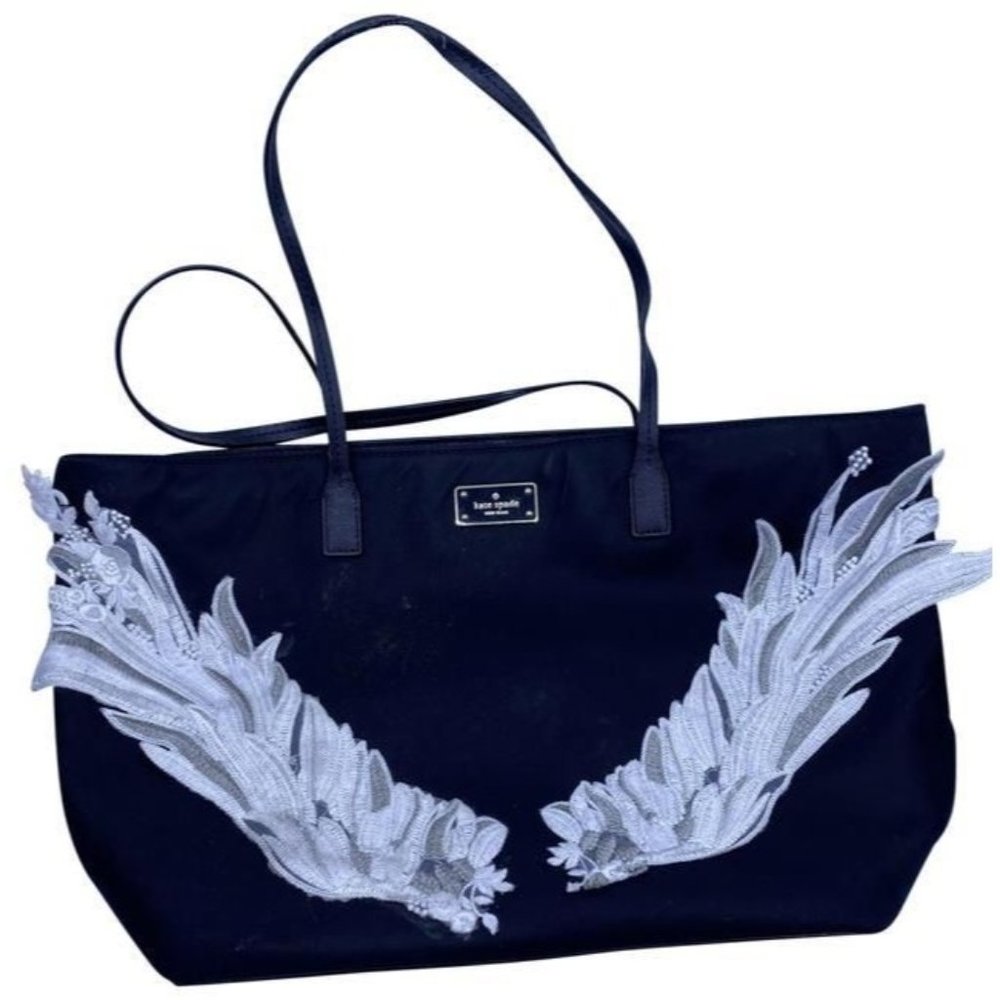 Kate Spade Customized By Me Black Fabric Shoulder Bag